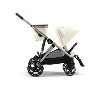Βρεφικό Καρότσι Cybex Gazelle S Seashell Beige Με Γκρι Σκελετό