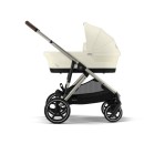 Βρεφικό Καρότσι Cybex Gazelle S Seashell Beige Με Γκρι Σκελετό