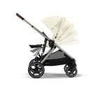 Βρεφικό Καρότσι Cybex Gazelle S Seashell Beige Με Γκρι Σκελετό