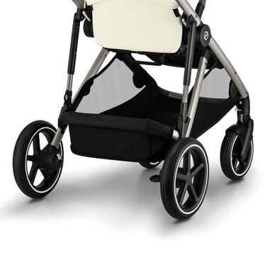 Βρεφικό Καρότσι Cybex Gazelle S Seashell Beige Με Γκρι Σκελετό