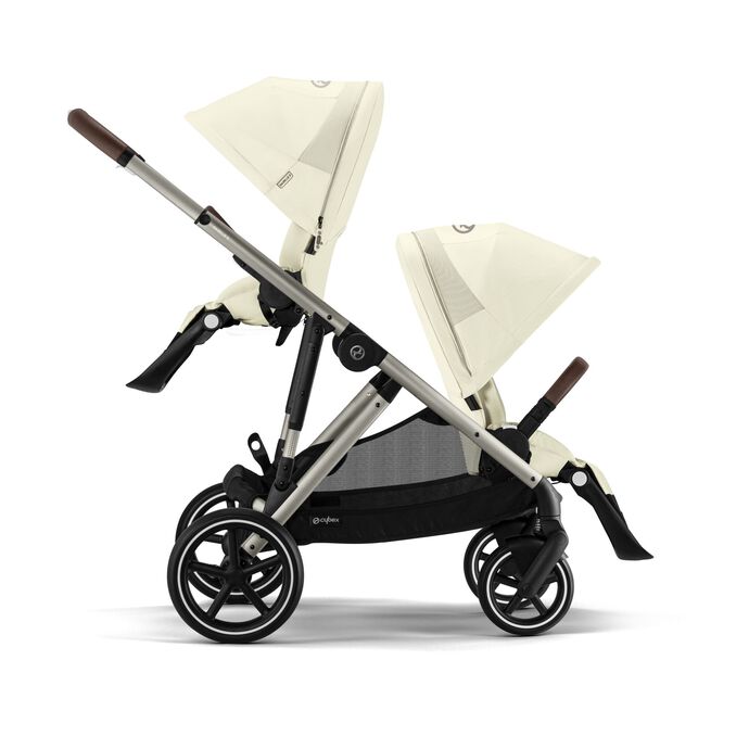 Βρεφικό Καρότσι Cybex Gazelle S Seashell Beige Με Γκρι Σκελετό