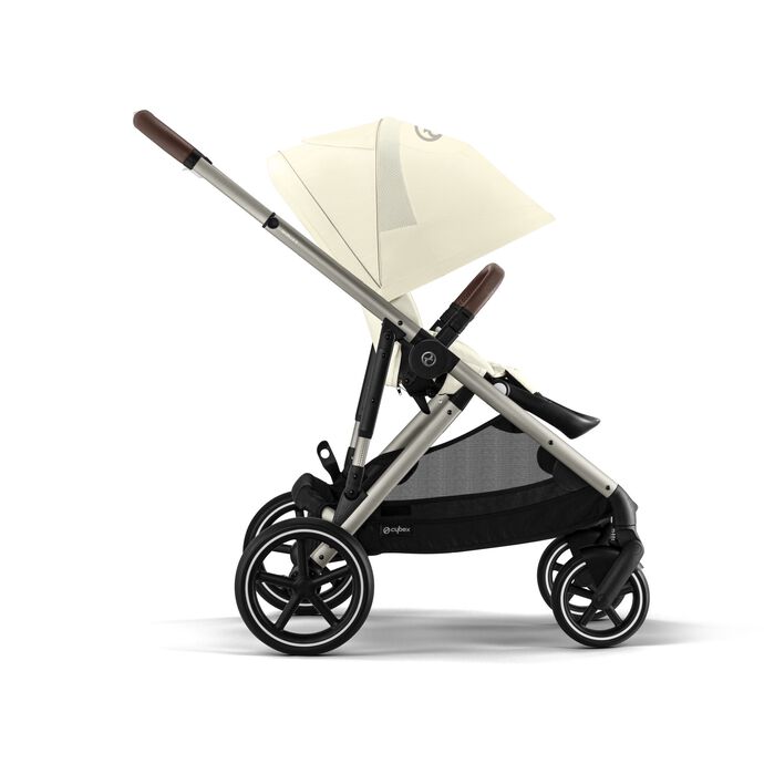 Βρεφικό Καρότσι Cybex Gazelle S Seashell Beige Με Γκρι Σκελετό
