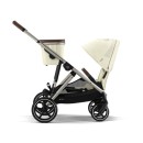 Βρεφικό Καρότσι Cybex Gazelle S Seashell Beige Με Γκρι Σκελετό