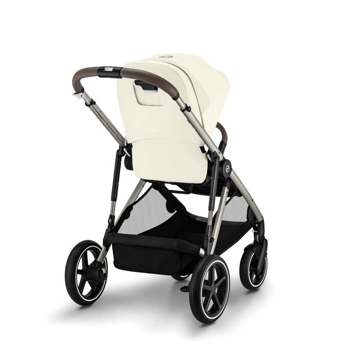 Βρεφικό Καρότσι Cybex Gazelle S Seashell Beige Με Γκρι Σκελετό