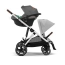 Βρεφικό Καρότσι Cybex Gazelle S Lava Grey Με Ασημί Σκελετό
