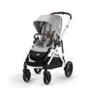 Βρεφικό Καρότσι Cybex Gazelle S Lava Grey Με Ασημί Σκελετό
