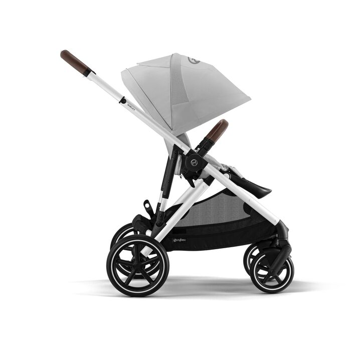 Βρεφικό Καρότσι Cybex Gazelle S Lava Grey Με Ασημί Σκελετό