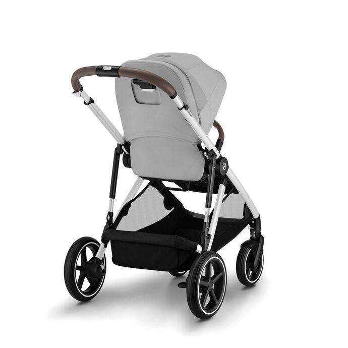 Βρεφικό Καρότσι Cybex Gazelle S Lava Grey Με Ασημί Σκελετό