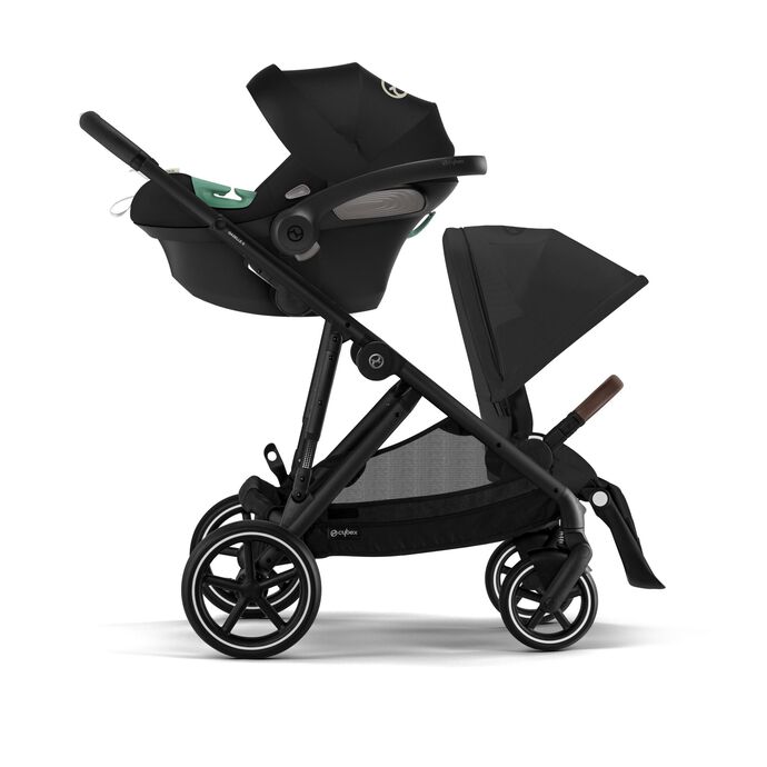Βρεφικό Καρότσι Cybex Gazelle S Moon Black Με Μαύρο Σκελετό