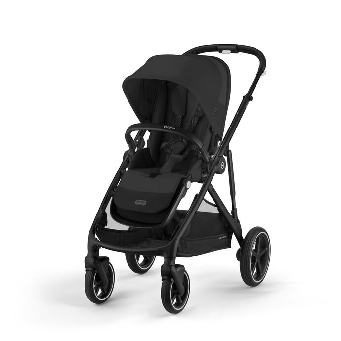 Βρεφικό Καρότσι Cybex Gazelle S Moon Black Με Μαύρο Σκελετό