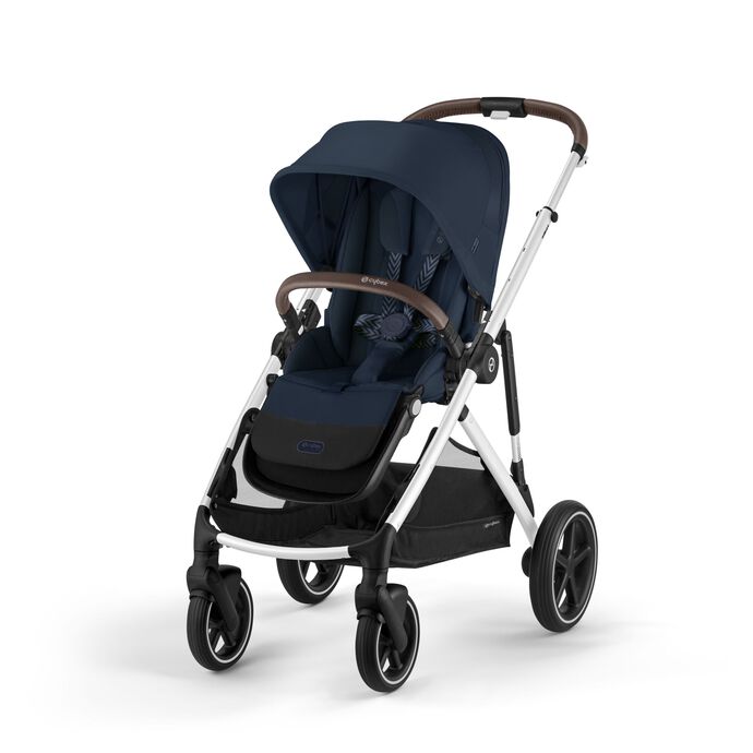 Βρεφικό Καρότσι Cybex Gazelle S Ocean Blue Με Ασημί Σκελετό