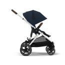 Βρεφικό Καρότσι Cybex Gazelle S Ocean Blue Με Ασημί Σκελετό