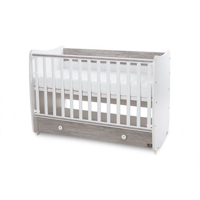 Βρεφικό Κρεβατάκι 2 Επιπέδων Dream New 60x120 White/Artwood Lorelli