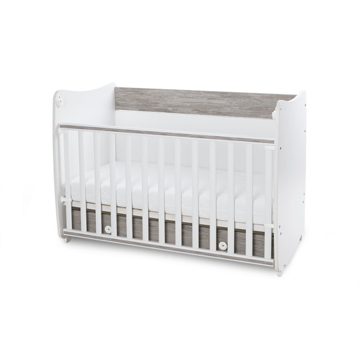 Βρεφικό Κρεβατάκι 2 Επιπέδων Dream New 60x120 White/Artwood Lorelli