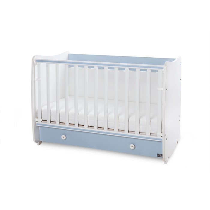 Βρεφικό Κρεβατάκι 2 Επιπέδων Dream New 60x120 White/Baby Blue Lorelli Βρεφικό Κρεβατάκι 2 Επιπέδων Dream New 60x120 White/Baby Blue Lorelli