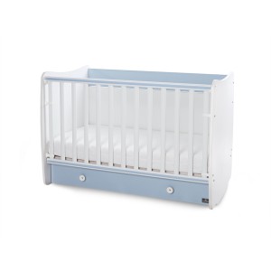 Βρεφικό Κρεβατάκι 2 Επιπέδων Dream New 60x120 White/Baby Blue Lorelli