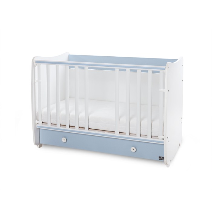 Βρεφικό Κρεβατάκι 2 Επιπέδων Dream New 60x120 White/Baby Blue Lorelli Βρεφικό Κρεβατάκι 2 Επιπέδων Dream New 60x120 White/Baby Blue Lorelli