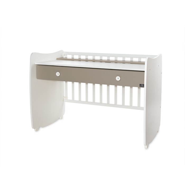 Βρεφικό Κρεβατάκι 2 Επιπέδων Dream New 60x120 White/Beige Lorelli