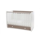 Βρεφικό Κρεβατάκι 2 Επιπέδων Dream New 60x120 White/Coffee Lorelli