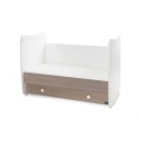 Βρεφικό Κρεβατάκι 2 Επιπέδων Dream New 60x120 White/Coffee Lorelli