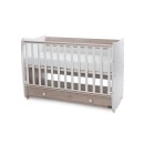 Βρεφικό Κρεβατάκι 2 Επιπέδων Dream New 60x120 White/Light Oak Lorelli