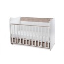 Βρεφικό Κρεβατάκι 2 Επιπέδων Dream New 60x120 White/Light Oak Lorelli