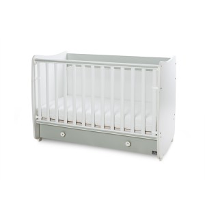 Βρεφικό Κρεβατάκι 2 Επιπέδων Dream New 60x120 White/Milky Green Lorelli