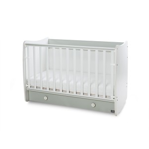 Βρεφικό Κρεβατάκι 2 Επιπέδων Dream New 60x120 White/Milky Green Lorelli