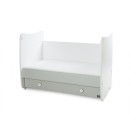 Βρεφικό Κρεβατάκι 2 Επιπέδων Dream New 60x120 White/Milky Green Lorelli