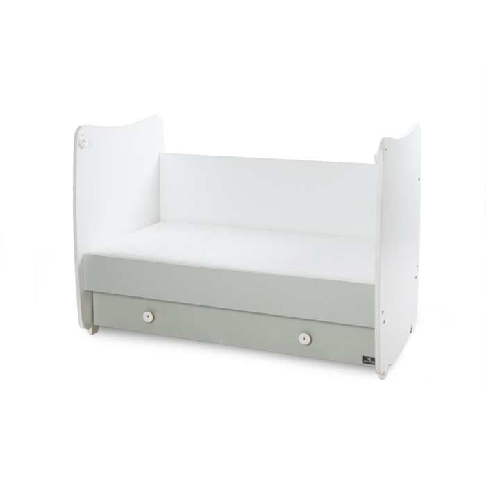 Βρεφικό Κρεβατάκι 2 Επιπέδων Dream New 60x120 White/Milky Green Lorelli