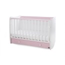 Βρεφικό Κρεβατάκι 2 Επιπέδων Dream New 60x120 White/Orchid Pink Lorelli