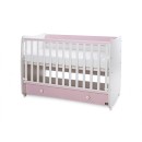 Βρεφικό Κρεβατάκι 2 Επιπέδων Dream New 60x120 White/Orchid Pink Lorelli