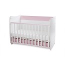 Βρεφικό Κρεβατάκι 2 Επιπέδων Dream New 60x120 White/Orchid Pink Lorelli