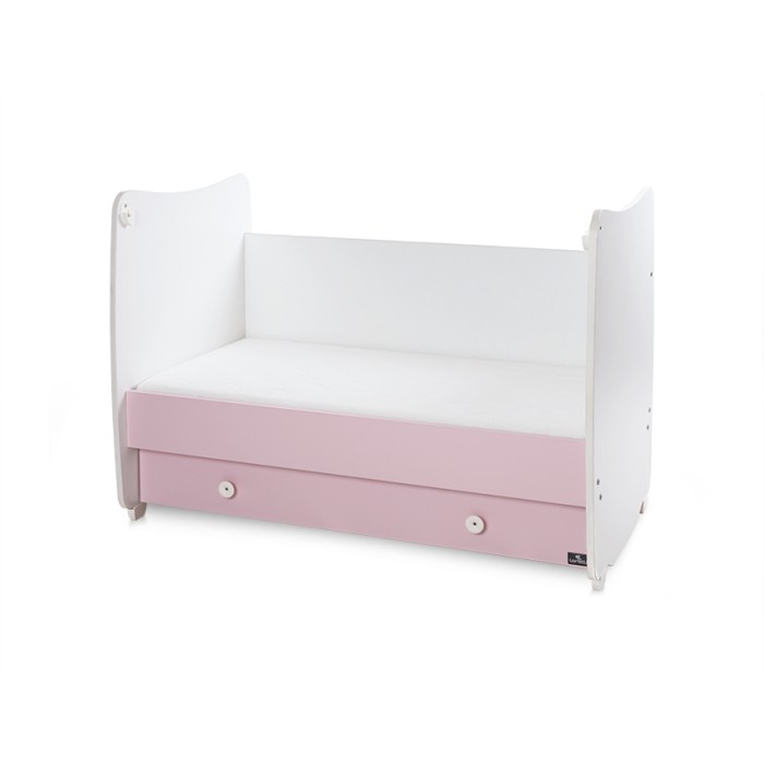 Βρεφικό Κρεβατάκι 2 Επιπέδων Dream New 60x120 White/Orchid Pink Lorelli