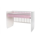 Βρεφικό Κρεβατάκι 2 Επιπέδων Dream New 60x120 White/Orchid Pink Lorelli