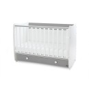 Βρεφικό Κρεβατάκι 2 Επιπέδων Dream New 60x120 White/Stone Grey Lorelli