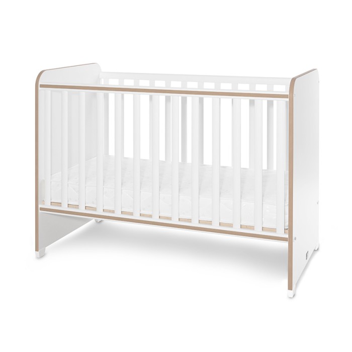 Βρεφικό Κρεβατάκι 2 Επιπέδων Sweet Dreams White/Amber 60x120cm Lorelli