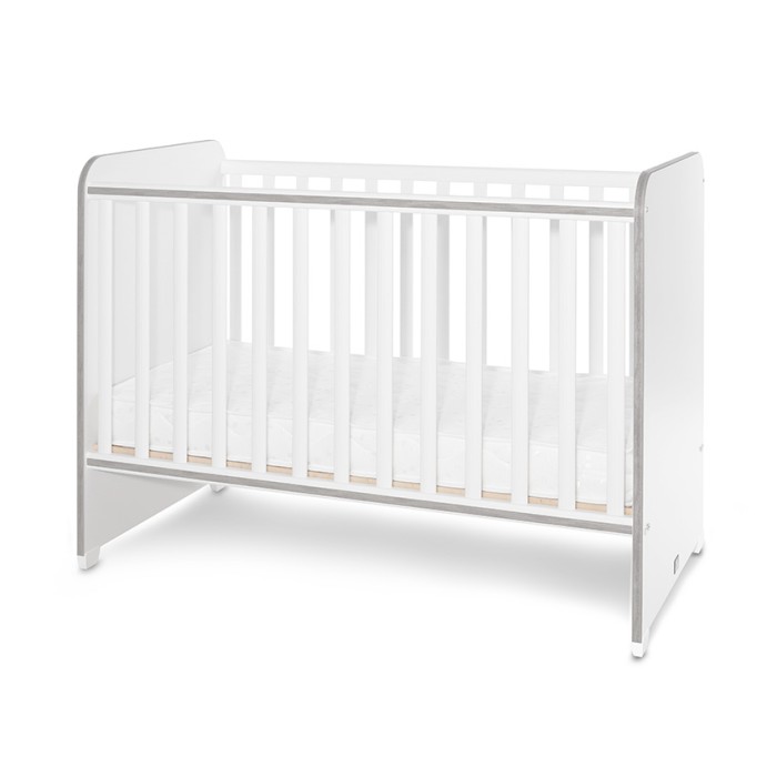 Βρεφικό Κρεβατάκι 2 Επιπέδων Sweet Dreams White/Artwood 60x120cm Lorelli