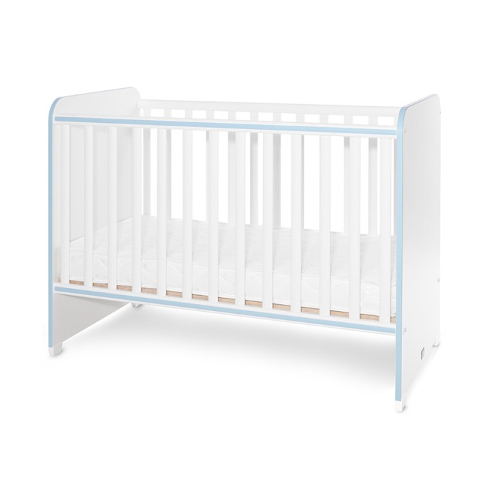 Βρεφικό Κρεβατάκι 2 Επιπέδων Sweet Dreams White/Baby Blue 60x120cm Lorelli