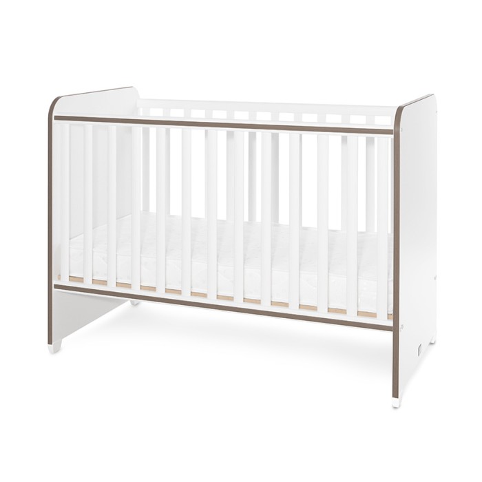 Βρεφικό Κρεβατάκι 2 Επιπέδων Sweet Dreams White/Coffee 60x120cm Lorelli