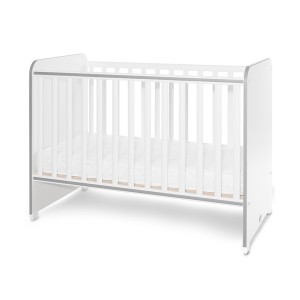 Βρεφικό Κρεβατάκι 2 Επιπέδων Sweet Dreams White/Stone Grey 60x120cm Lorelli Βρεφικό Κρεβατάκι 2 Επιπέδων Sweet Dreams White/Stone Grey 60x120cm Lorelli