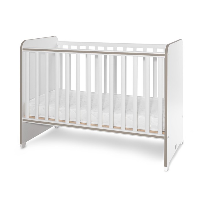 Βρεφικό Κρεβατάκι 2 Επιπέδων Sweet Dreams White/String 60x120cm Lorelli