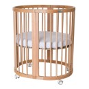 Βρεφικό Κρεβατάκι Smart Bed 9 σε 1 Φυσικό Ξύλο Oval Ingvart