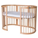 Βρεφικό Κρεβατάκι Smart Bed 9 σε 1 Φυσικό Ξύλο Round Ingvart