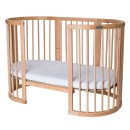 Βρεφικό Κρεβατάκι Smart Bed 9 σε 1 Φυσικό Ξύλο Oval Ingvart
