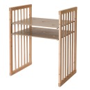 Βρεφικό Κρεβατάκι Smart Bed 9 σε 1 Φυσικό Ξύλο Oval Ingvart