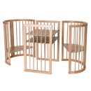 Βρεφικό Κρεβατάκι Smart Bed 9 σε 1 Φυσικό Ξύλο Oval Ingvart