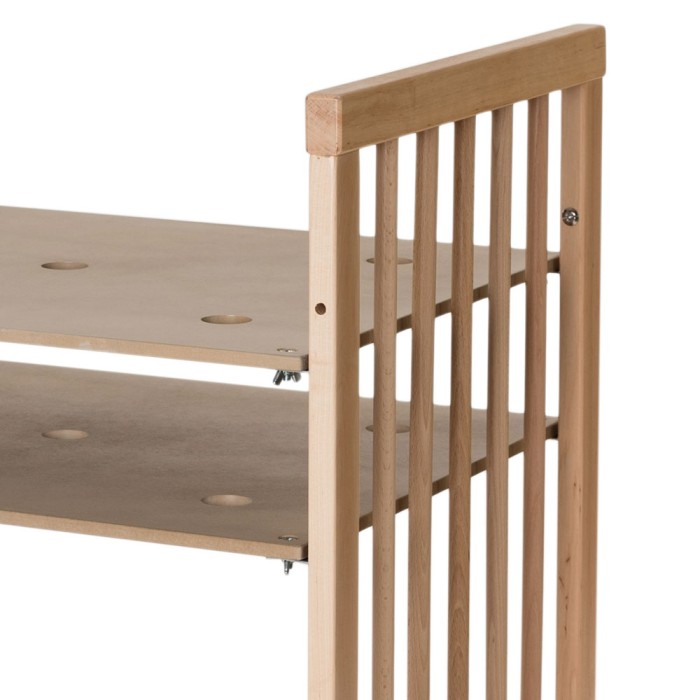 Βρεφικό Κρεβατάκι Smart Bed 9 σε 1 Φυσικό Ξύλο Round Ingvart