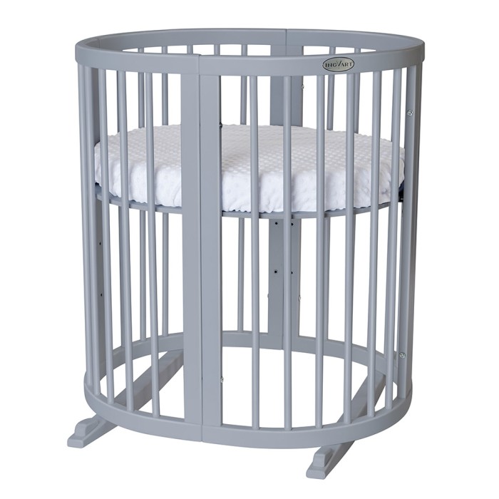 Βρεφικό Κρεβατάκι Smart Bed 9 σε 1 Γκρι Oval Ingvart Βρεφικό Κρεβατάκι Smart Bed 9 σε 1 Γκρι Oval Ingvart
