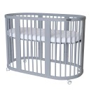 Βρεφικό Κρεβατάκι Smart Bed 9 σε 1 Γκρι Round Ingvart